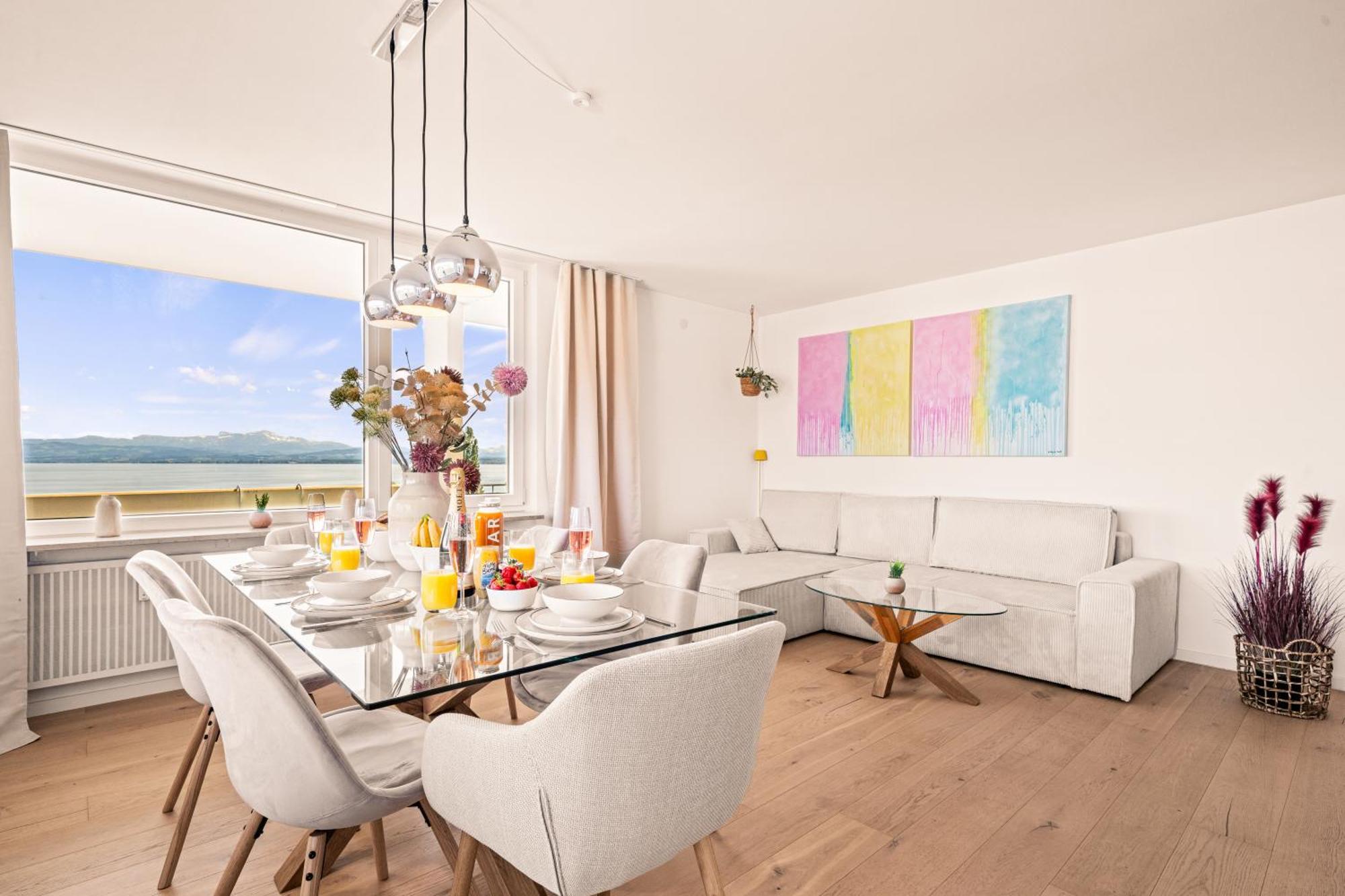 Panorama Penthouse Mit Atemberaubenden See- Und Bergblick Immenstaad am Bodensee Exterior photo