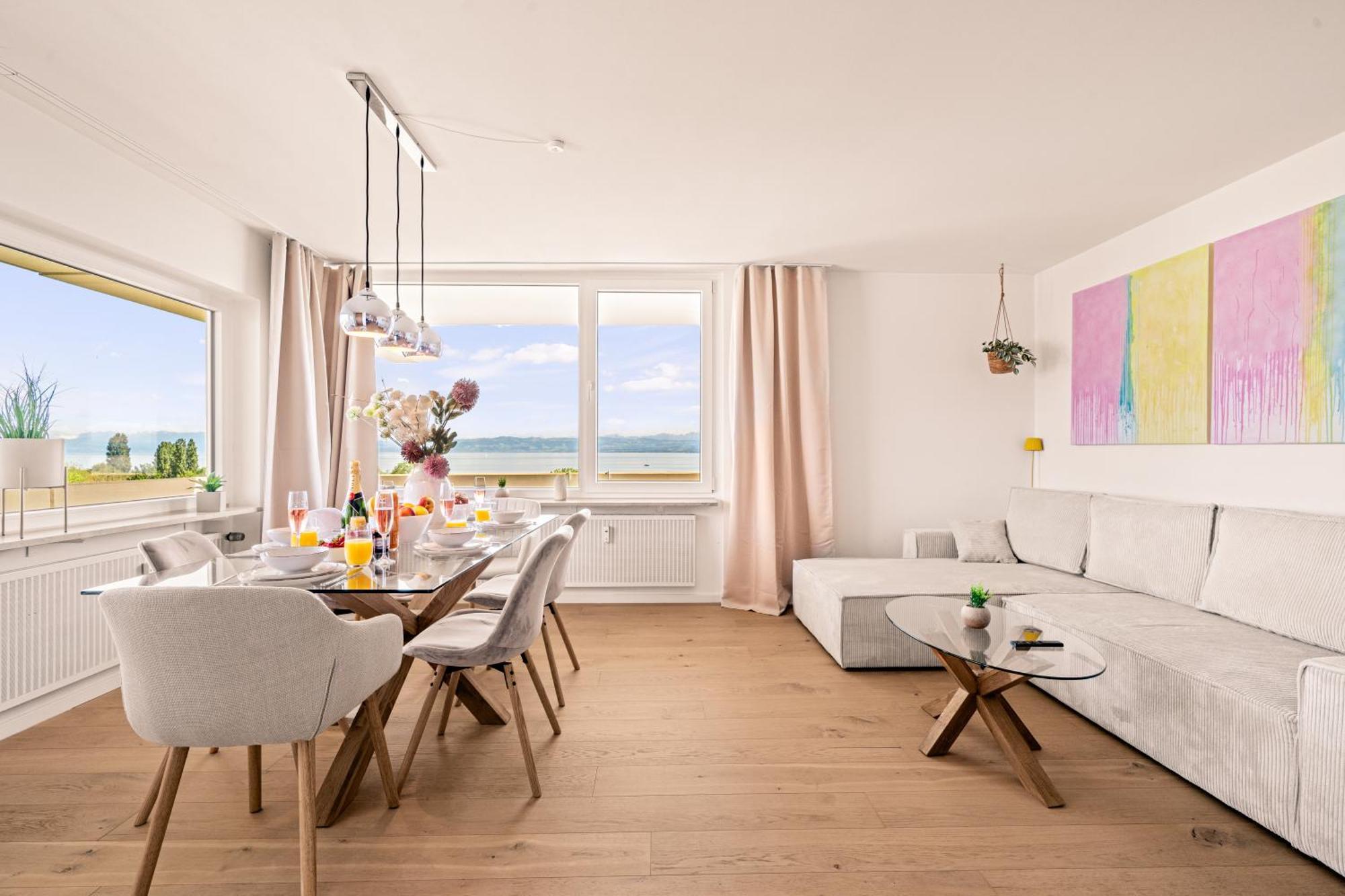 Panorama Penthouse Mit Atemberaubenden See- Und Bergblick Immenstaad am Bodensee Exterior photo