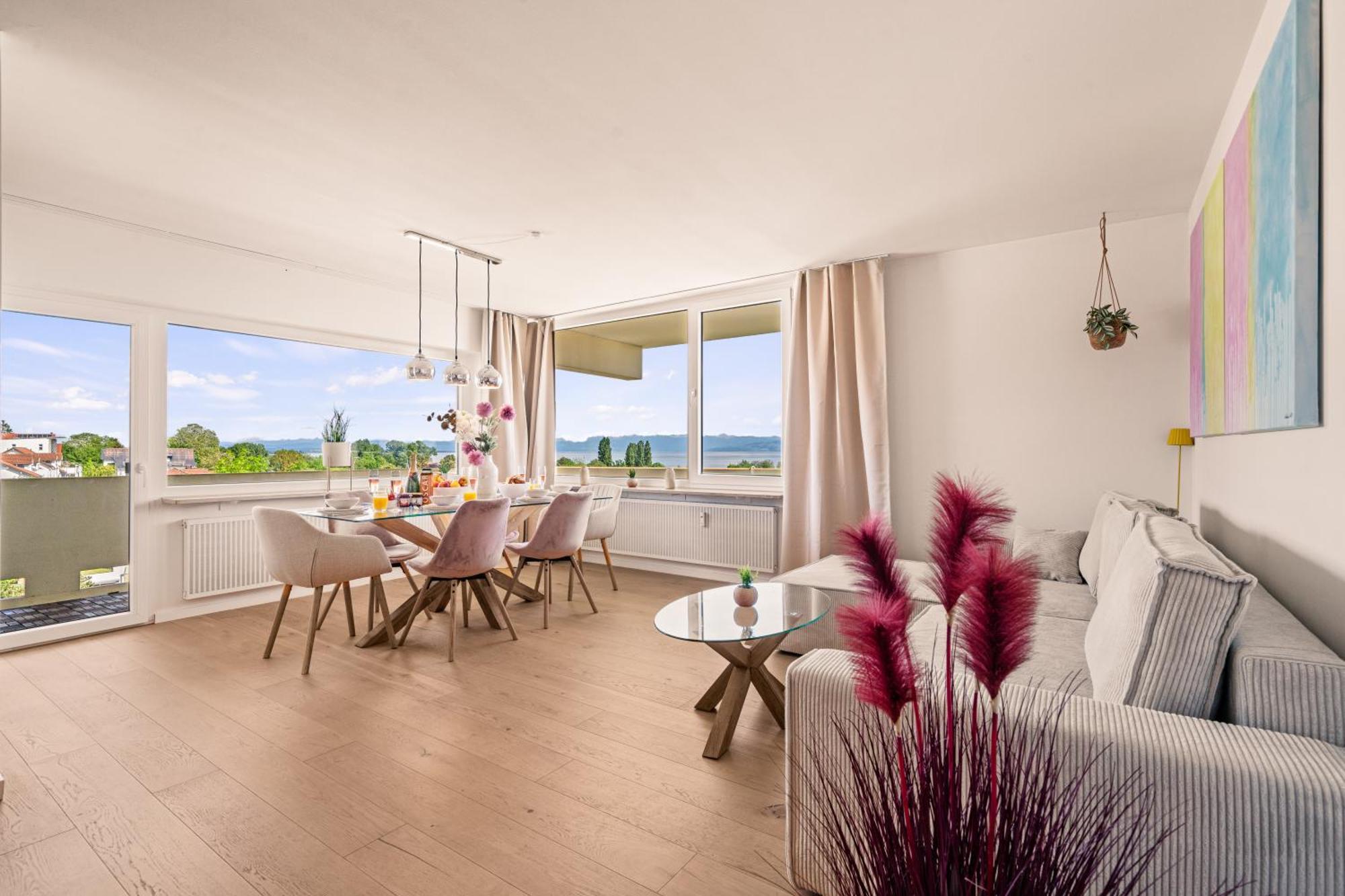 Panorama Penthouse Mit Atemberaubenden See- Und Bergblick Immenstaad am Bodensee Exterior photo